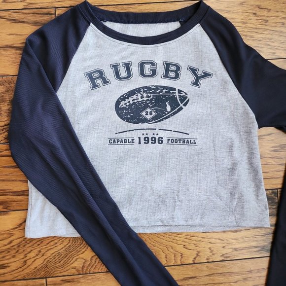 DAZY RUGBY Raglan Sleeve Top - Picture 4 of 6